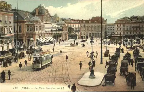 Strassenbahn Nice Place Massena  Kat. Strassenbahn