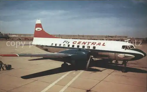 Flugzeuge Zivil Central Airlines CV 240 Kat. Airplanes Avions