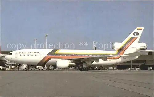 Flugzeuge Zivil Ecuatoriana McDonnell Douglas DC 10 30 HC BKO Kat. Airplanes Avions