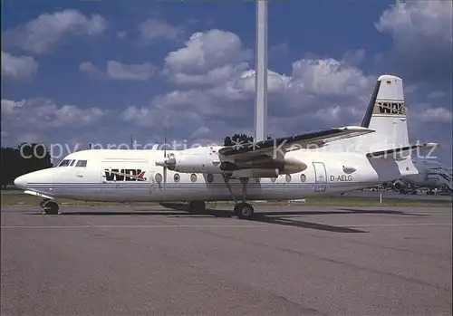 Flugzeuge Zivil WDL Fokker F 27 400 D AELG c n 10338 Kat. Airplanes Avions