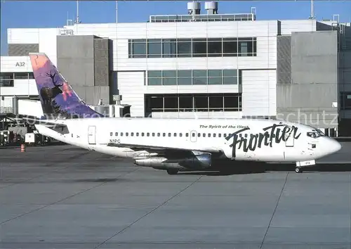 Flugzeuge Zivil Frontier Airlines Deer tail Boeing 737 200 N1PC  Kat. Airplanes Avions