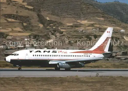 Flugzeuge Zivil Tans Peru Boeing 737 282 OB 1724 cn 23042 Kat. Airplanes Avions