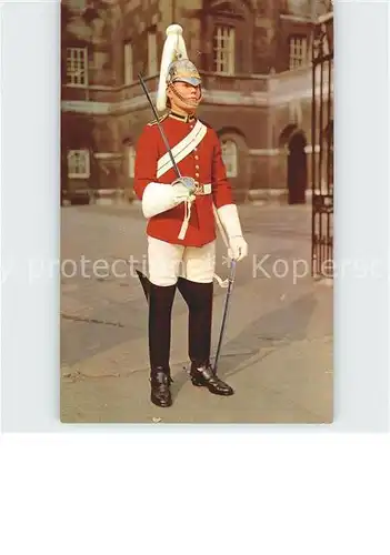 Leibgarde Wache Life Guards Sentry London Kat. Polizei