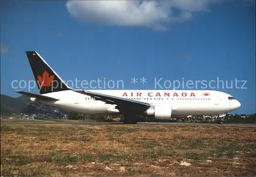 Flugzeuge zivil Air Canada Boeing 767.233 (C GAUW) St. Martin Kat. Airplanes Avions