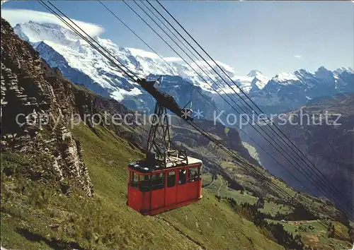 Seilbahn Wengen Maennlichen Jungfrau Grosshorn Breithorn Tschingelhorn Kat. Bahnen