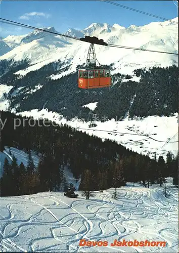 Seilbahn Braemabueel Jakobshorn Davos Amselfluh Tiejer Flue Choerbshorn  Kat. Bahnen