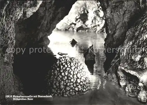 Hoehlen Caves Grottes Nymphenquelle Bienenkorb Hoellgrotten Baar Kat. Berge