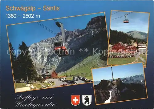 Seilbahn Saentis Schwaegalp Gasthaus Sendeanlagen Kat. Bahnen