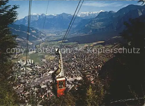 Seilbahn Brambrueesch Chur Rheintal Falknis Piz Vilan Scesaplana Kat. Bahnen