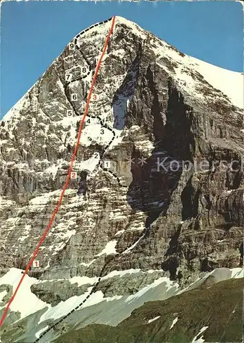 Bergsteigen Klettern Eiger-Nordwand  / Sport /