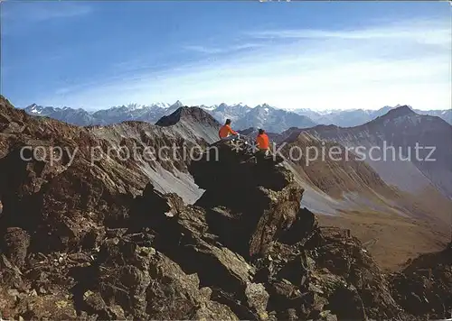 Bergsteigen Klettern Rothorngipfel Lenzerhorn Berninagruppe Piz Palue / Sport /