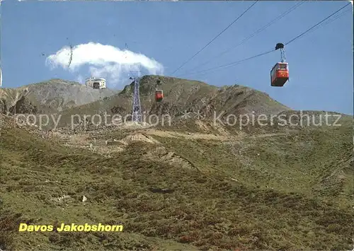 Seilbahn Davos Bergrestaurant Jakobshorn  Kat. Bahnen