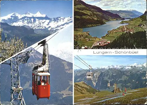 Seilbahn Lungern Schoenbueel Wetterhorngruppe Pilatus  Kat. Bahnen