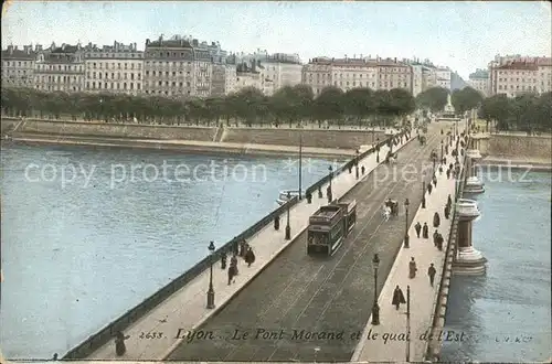 Strassenbahn Lyon Pont Morand Quai de l Est Kat. Strassenbahn