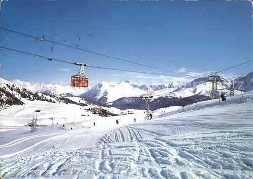 Seilbahn Weisshorn Arosa Skigelaende Tschuggen Praetschli Skilift Kat. Bahnen