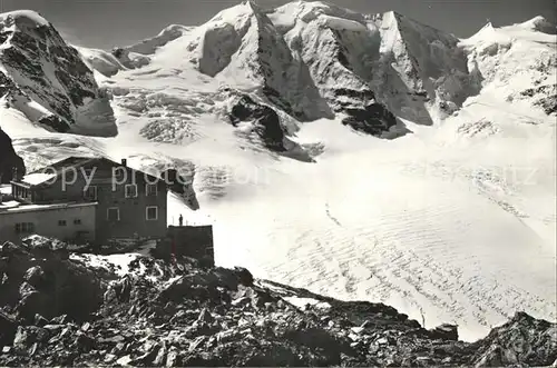 Gletscher Berghaus Diavolezza Piz Cambrena Piz Palue Bellavista Kat. Berge