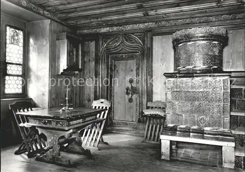 Kachelofen Zimmer Fraumuensterabtei Zuerich Kat. Handwerk