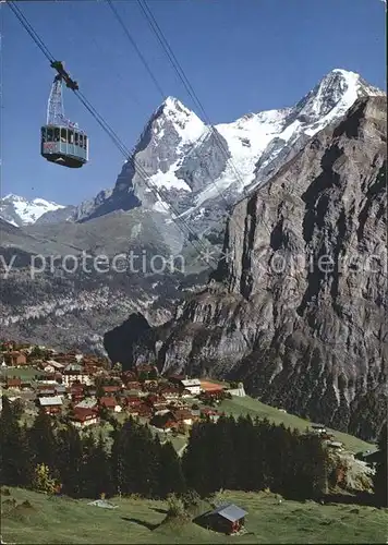 Seilbahn Schilthorn Muerren Eiger Moench Kat. Bahnen