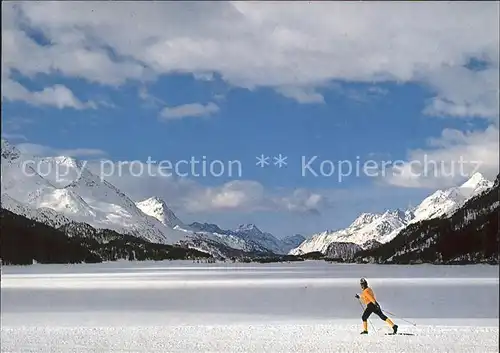 Ski Langlauf Oberengadin Langlaeufer  Kat. Sport