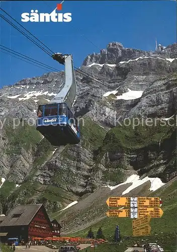 Seilbahn Saentis Berghotel Schwaegalp  Kat. Bahnen