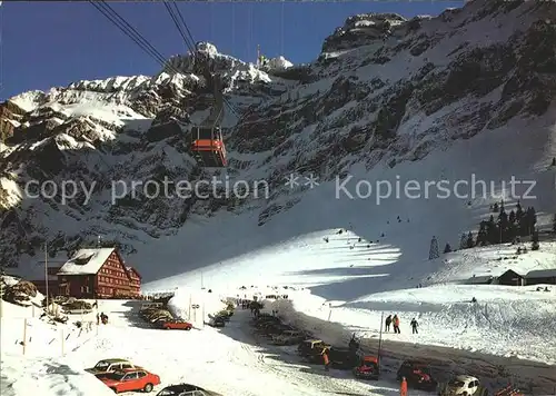 Seilbahn Saentis Schwaegalp Restaurant Gyrenspitz Kat. Bahnen