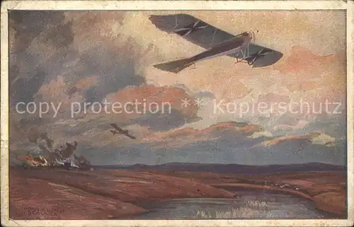 Flugzeuge WK1 deutscher Luftflottenverein Hans Rudolf Schulze / Militaria Airplanes Avions /