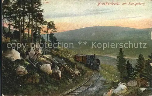 Brockenbahn Koenigsberg Kat. Bergbahn