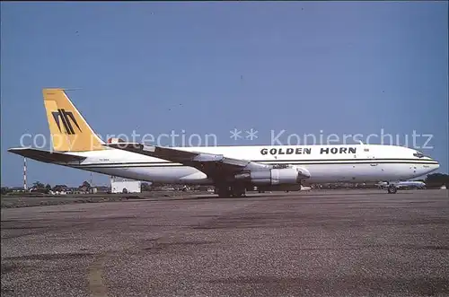 Flugzeuge zivil TC GHA Boeing 707 Golden Horn Kat. Airplanes Avions