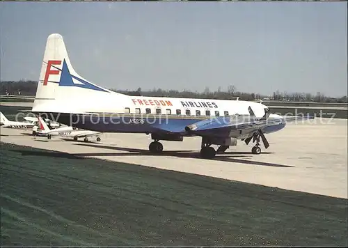 Flugzeuge zivil Freedom Airlines Convair 580 Kat. Airplanes Avions