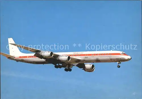 Flugzeuge zivil Minerva DC 8 73 (F GDRM) Paris Orly Kat. Airplanes Avions