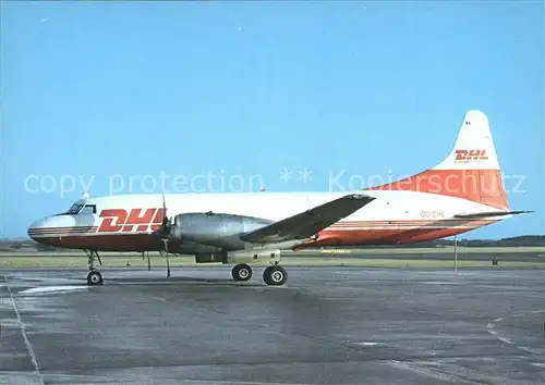 Flugzeuge Zivil DHL Convair 580 OO DHL cn 459 Kat. Airplanes Avions