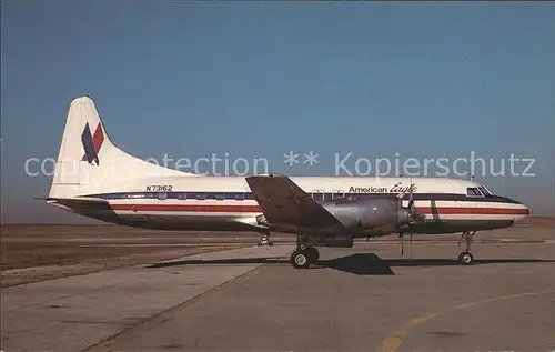 Flugzeuge Zivil American Eagle Convair 580 N73162 S N 361 Kat. Airplanes Avions