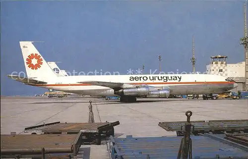 Flugzeuge Zivil Aero Uruguay Boeing 707 331C CX BJV c n 19212  Kat. Airplanes Avions