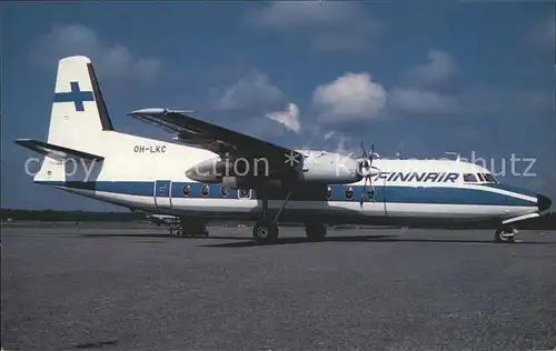 Flugzeuge Zivil Finnair Fokker F 27 200 OH LKC Kat. Airplanes Avions