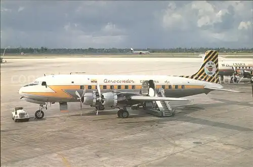 Flugzeuge Zivil Aerocondor Colombia HK 754 Douglas DC 6 C n 43111  Kat. Airplanes Avions