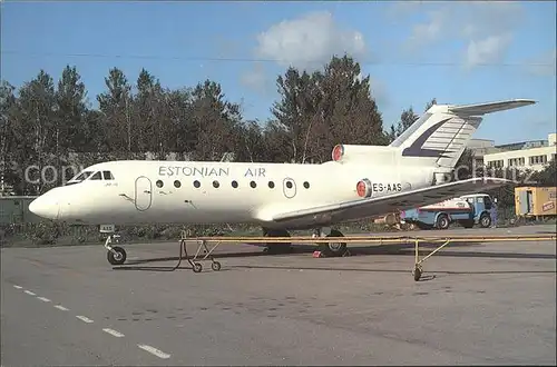 Flugzeuge Zivil Estonian Air Yakolev 40 ES AAS c n 9632049 Kat. Airplanes Avions