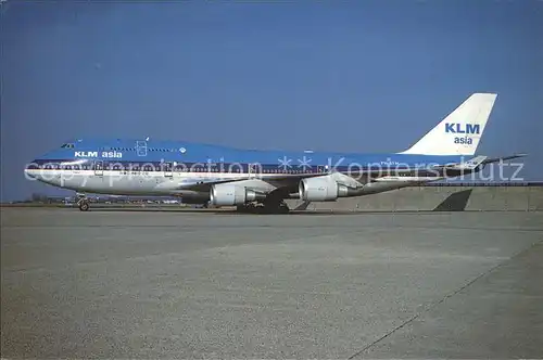 Flugzeuge Zivil KLM Asia Boeing 747 406 PH BFM Kat. Airplanes Avions