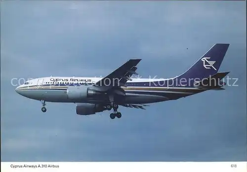 Flugzeuge Zivil Cyprus Airways A. 310 203 Airbus  Kat. Airplanes Avions