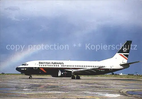 Flugzeuge Zivil TAT British Airways Boeing 737.300 F GLLE Kat. Airplanes Avions