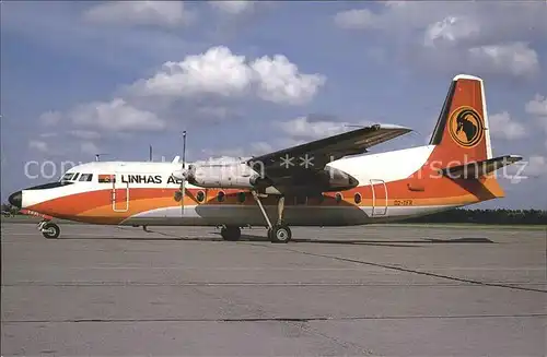 Flugzeuge Zivil TAAG Angola Airlines Fokker F 27 MK 600  Kat. Airplanes Avions