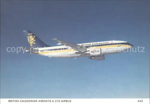 Flugzeuge Zivil British Caledonian Airways A 310 Airbus  Kat. Airplanes Avions