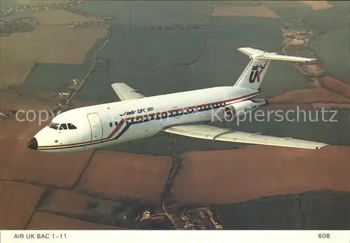 Flugzeuge Zivil Air UK BAC 1 11  Kat. Airplanes Avions