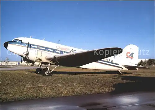 Flugzeuge Zivil Caribbean Air McDDouglas DC 3 HR AQI Kat. Airplanes Avions