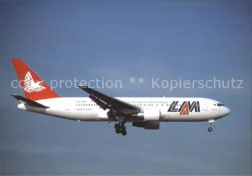 Flugzeuge Zivil LAM B767 200 C9 BAF  Kat. Airplanes Avions