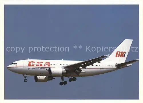 Flugzeuge Zivil CSA Ceskoslovenske Aerolinie Airbus A 310 304 OK WAA  Kat. Airplanes Avions