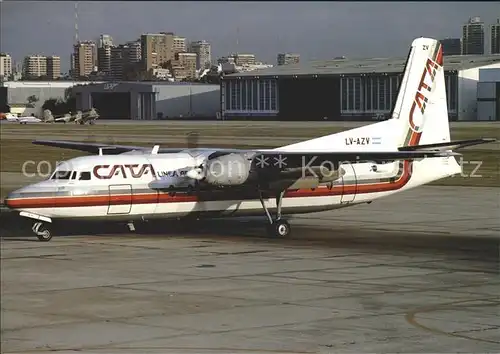 Flugzeuge Zivil CATA Fairchild Ind. F 27J LV AZV  Kat. Airplanes Avions