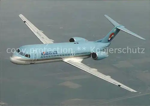 Flugzeuge Zivil Korean Air Fokker 100 HL 7208 Kat. Airplanes Avions