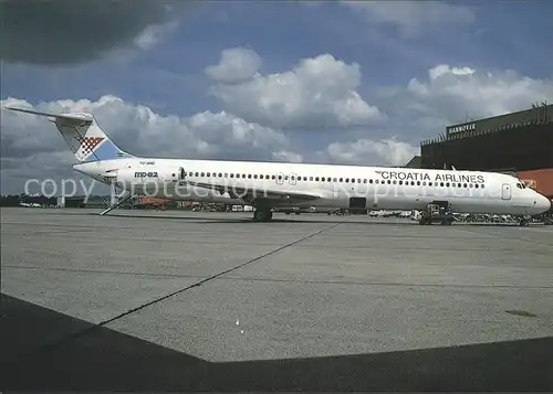 Flugzeuge Zivil Croatia Airlines McDonnell Douglas MD 82 Flughafen Hannover Langenhagen Kat. Airplanes Avions