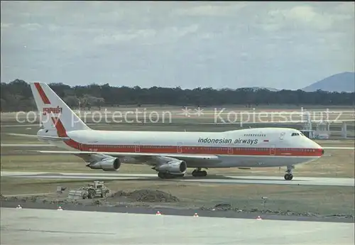 Flugzeuge Zivil Garuda Indonesian Airlines B747 2U3B C N 22769 F F 8 5 82 Kat. Airplanes Avions