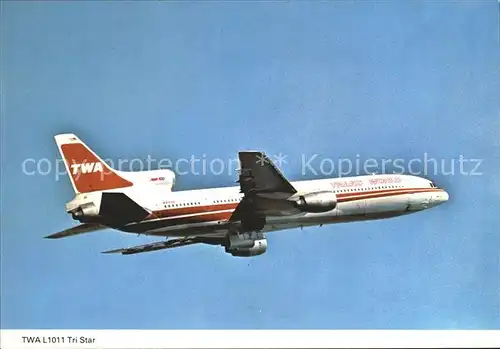 Flugzeuge Zivil TWA L1011 TriStar Kat. Airplanes Avions